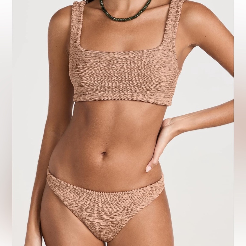 Hunza G Brown bikini set